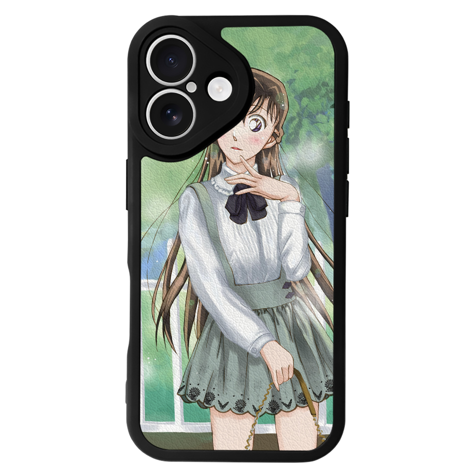 （画像用） 名探偵コナン Detective Conan 【iPhone 16シリーズ対応】シリコンスマホケース（レザー調） 材質：シリコン